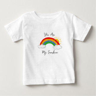 Pour Bébé Vous êtes mon t-shirt enfant arc-en-ciel ensoleill