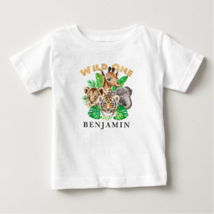 Pour Bébé Wild One 1er anniversaire Jungle Baby T-shirt