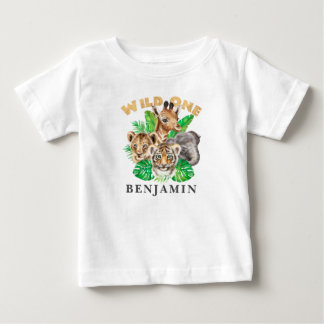 Pour Bébé Wild One 1er anniversaire Jungle Baby T-shirt