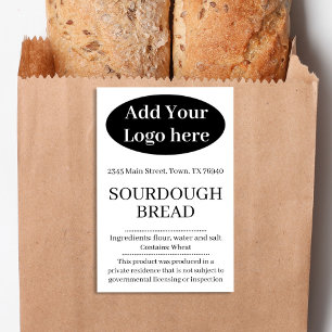 Pour Bocaux Ajoutez Votre Étiquette de Produit de Boulangerie