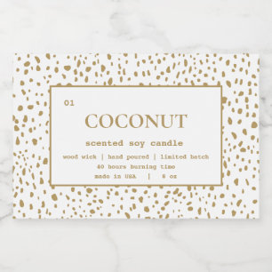 Pour Bocaux Bougie Étiquette Dalmatien Motif Design