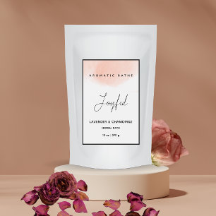 Pour Bocaux Élégant Étiquette de bain à base de plantes