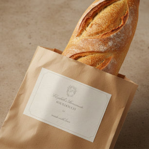 Pour Bocaux Élégante crête do-it-yourself Étiquette cadeau mai