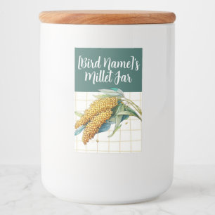 Pour Bocaux Étiquette alimentaire à thème de Millet personnali