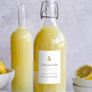 Pour Bocaux Étiquette cadeau Limoncello fait maison