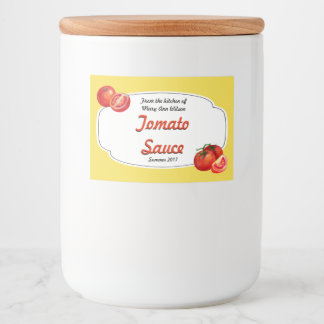 Pour Bocaux Étiquette de canne à la sauce tomate
