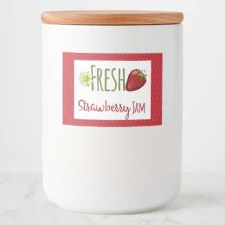 Pour Bocaux Étiquette de canne de confiture de fraises