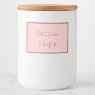 Pour Bocaux Étiquette de Conteneur Alimentaire Sucre de Coco