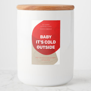 Pour Bocaux Étiquette de la bougie de Noël