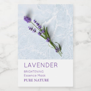 Pour Bocaux Étiquette de masque facial à la lavande