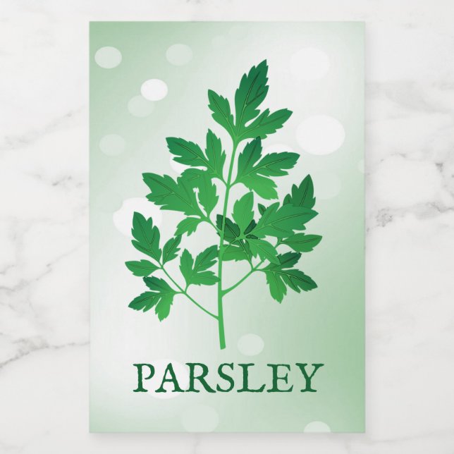 Pour Bocaux Étiquette de persil Herbs (Étiquettes simples)