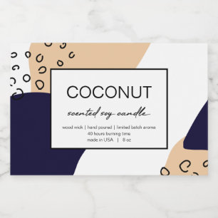 Pour Bocaux Étiquette de produit de bougie Conception abstrait