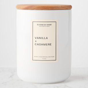 Pour Bocaux Étiquette de produit de bougie minimaliste moderne