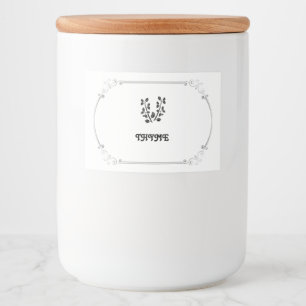 Pour Bocaux Étiquette d'épices de thym