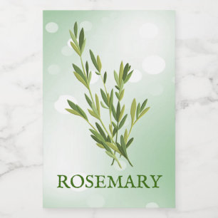 Pour Bocaux Étiquette des Herbes de romarin
