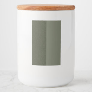Pour Bocaux Étiquette double texture Moss Green - Personnalisa