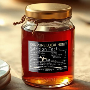 Pour Bocaux Honey Nutrition Facts Little Bee Étiquette aliment