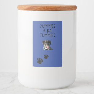 Pour Bocaux Jar Dog Treat Étiquette