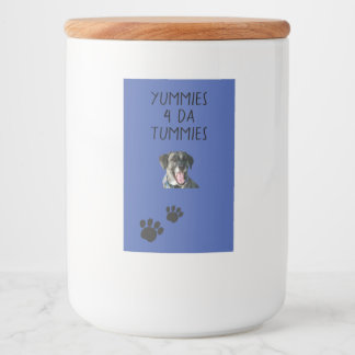 Pour Bocaux Jar Dog Treat Étiquette