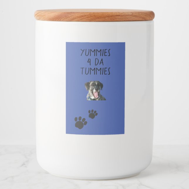 Pour Bocaux Jar Dog Treat Étiquette (Devant)
