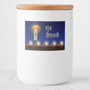 Pour Bocaux Lampe Diwali Lumineuse - Étiquette de Conteneur Al