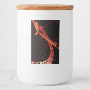 Pour Bocaux London Eye at Night Food Container Étiquette