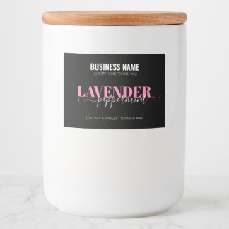 Pour Bocaux Modèle Étiquette de bougie de luxe modifiable Pers