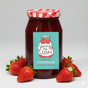 Pour Bocaux VOUS ÊTES MA CONFITURE Étiquette personnalisée art