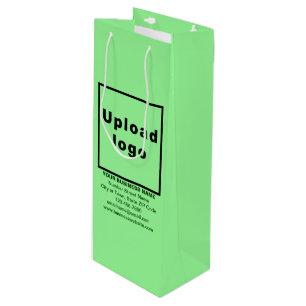 Pour Bouteille Marque d'affaires sur le sac cadeau de vin vert cl