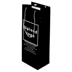 Pour Bouteille Marque d'affaires sur Sac cadeau vin noir