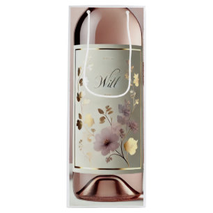 Pour Bouteille Moments de Murugi Sac cadeau vin Rose
