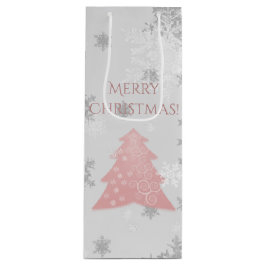 Pour Bouteille Pink Festif de Noël Arbre Vin Cadeau Sac