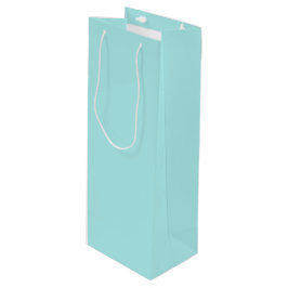 Pour Bouteille Sac cadeau au vin turquoise clair