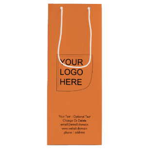 Pour Bouteille Sac Cadeau Logo Couleur Tendance - Vin Mandarine F