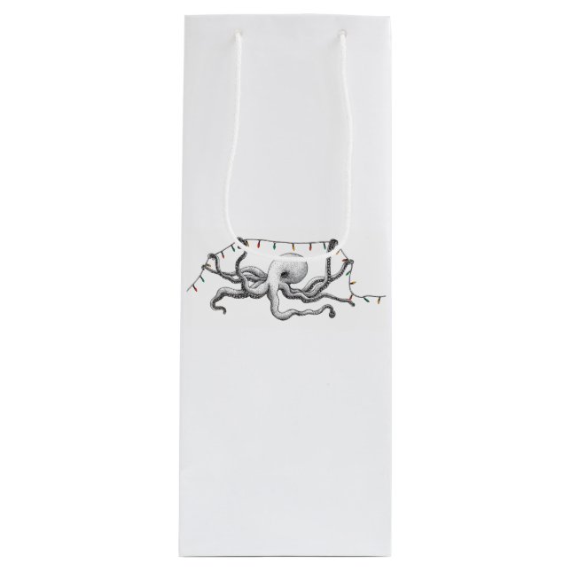 Pour Bouteille Sac cadeau Octopus & Lights (Devant)