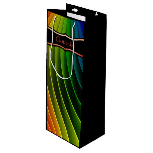 Pour Bouteille Sac cadeau Rainbow Twist