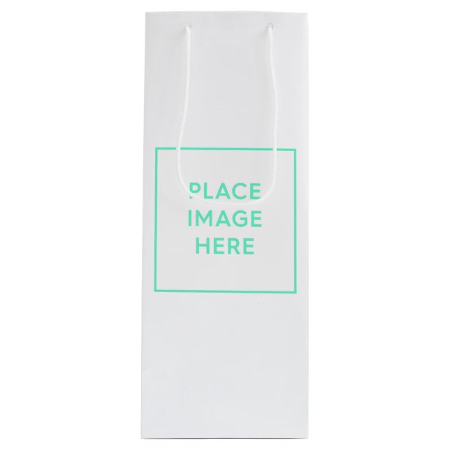 Pour Bouteille Sac cadeau - Vin, Glossy (Devant)