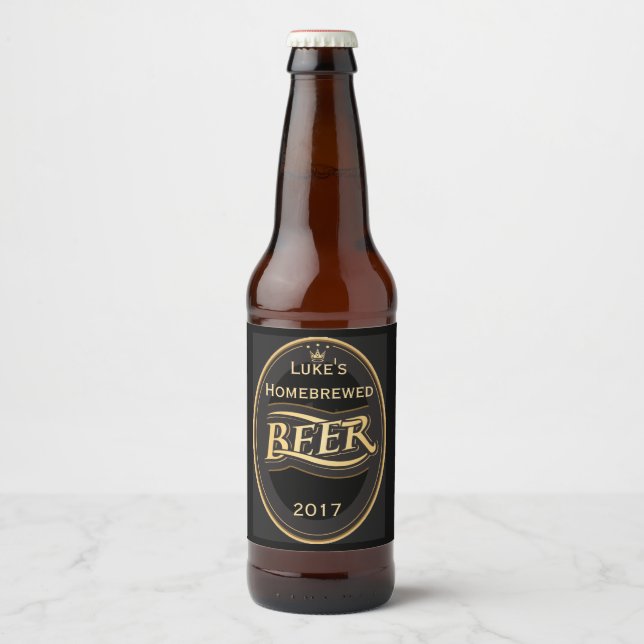 Pour Bouteilles De Bière Beer Design Home Brew Étiquette (Devant)