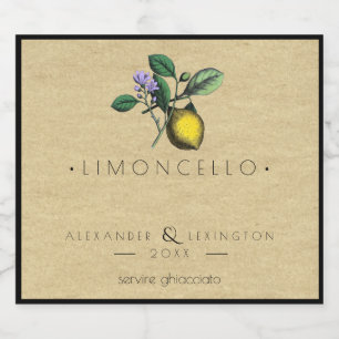 Pour Bouteilles De Bière Limoncello Petite Bouteille Étiquette Mariage Fave