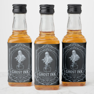 Pour Bouteilles De Liqueur Halloween Ghost étiquettes apothecaire d'encre