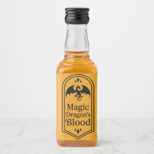 Pour Bouteilles De Liqueur Halloween magique Dragon sang étiquettes appothéca