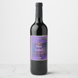 Pour Bouteilles De Vin Ajouter votre résumé Étiquette