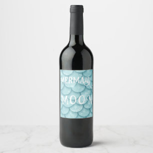 Pour Bouteilles De Vin Bouteille Étiquette 6 pack Mermaid Moon