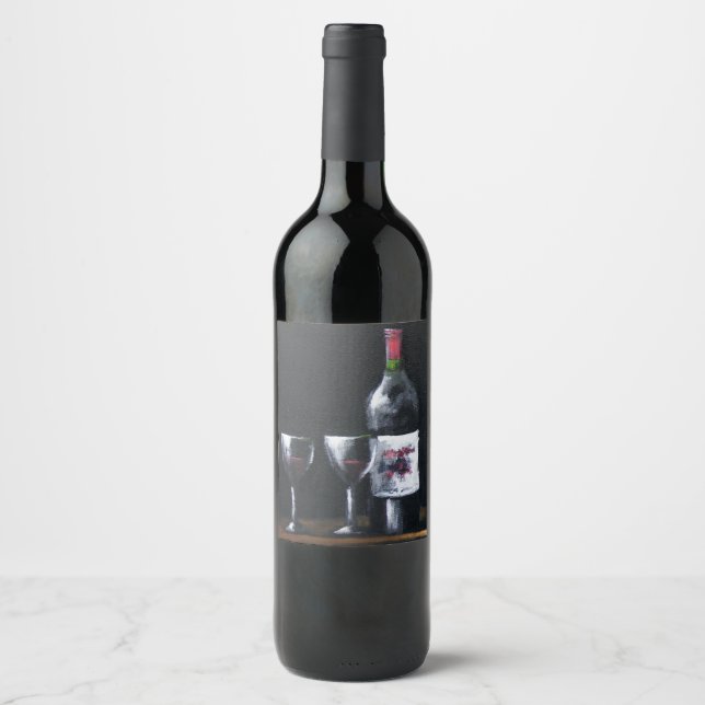 Pour Bouteilles De Vin Étiquette (Devant)