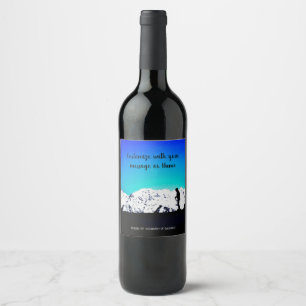 Pour Bouteilles De Vin Étiquette vinicole des Alpes autrichiennes