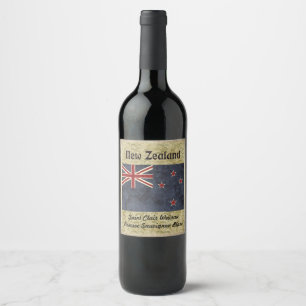 Pour Bouteilles De Vin Étiquette viticole néo-zélandais