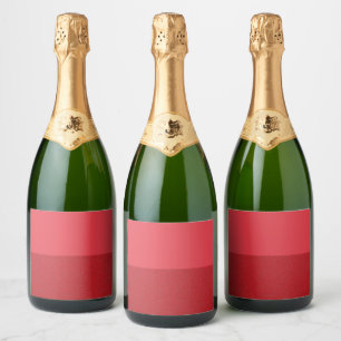 Pour Bouteilles De Vin Mousseux Étiquettes rouges tomates à double texture horizon