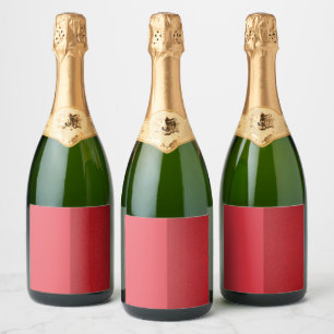 Pour Bouteilles De Vin Mousseux Étiquettes rouges tomates à double texture inversé