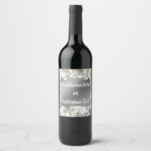 Pour Bouteilles De Vin Personnalisé Bonne Chaussure Étiquette Cherry Blos