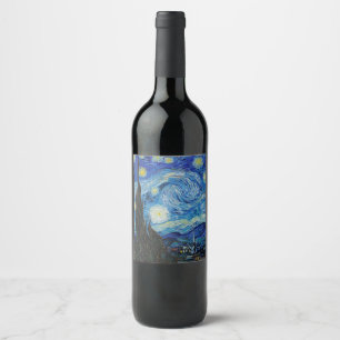 POUR BOUTEILLES DE VIN VINS ÉTIQUETTE : VAN GOGH : STARRY NIGHT
